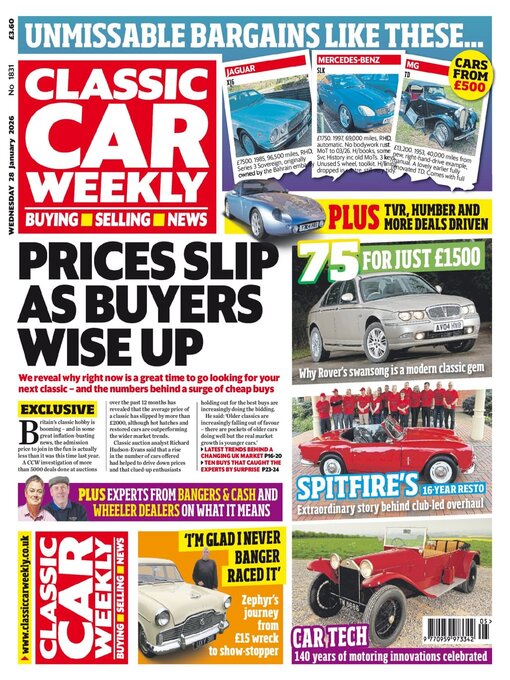 Title details for Classic Car Weekly by H BAUER PUBLISHING LIMITED - Available